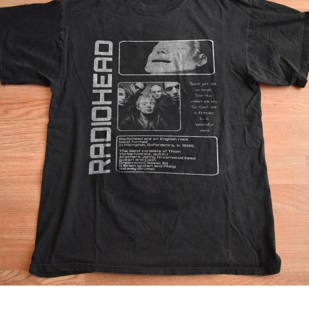Black Radiohead Band Tee